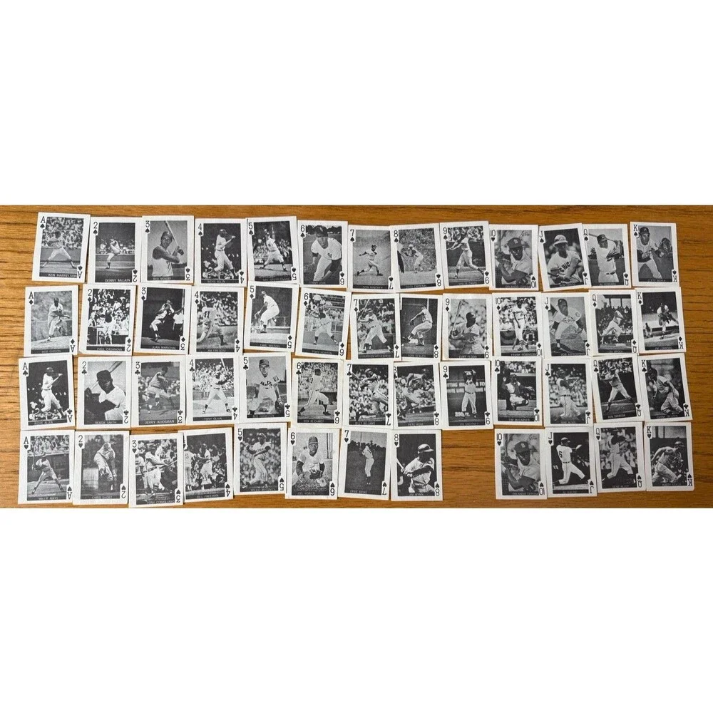 1969 Globe Playing Card Set Lot 51 Vintage Baseball Paper HOF Rose Mays